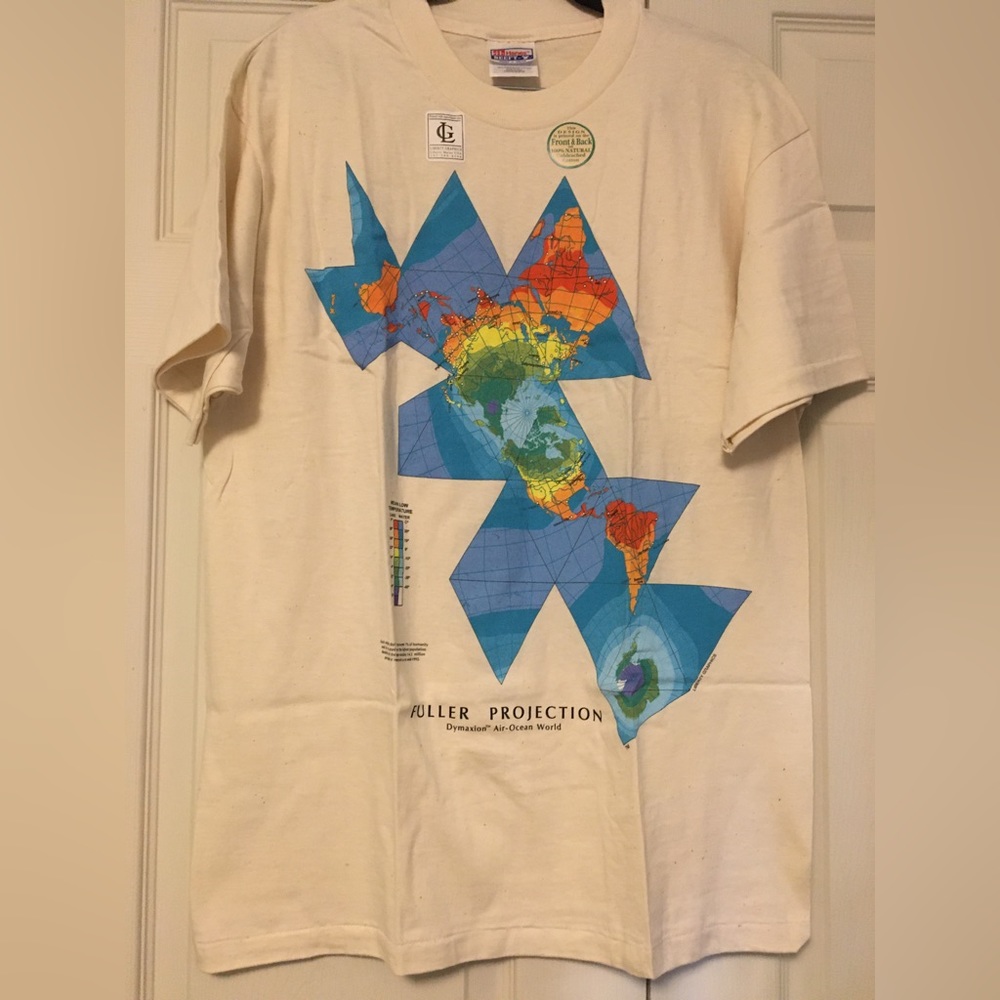 Vintage 90s Map Projection T-Shirt